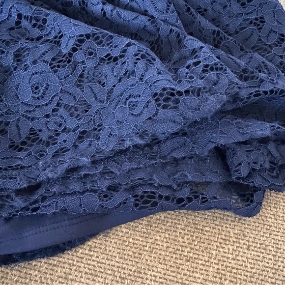 Torrid Women’s Plus Size 2 (2XL) Navy Lace Maxi Dress Gown Formal Occasion *READ - Picture 8 of 10
